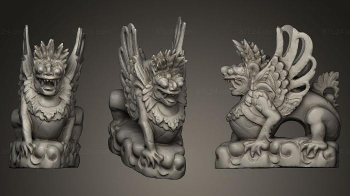 Indian sculptures (Bali statue 018, STKI_0023) 3D models for cnc